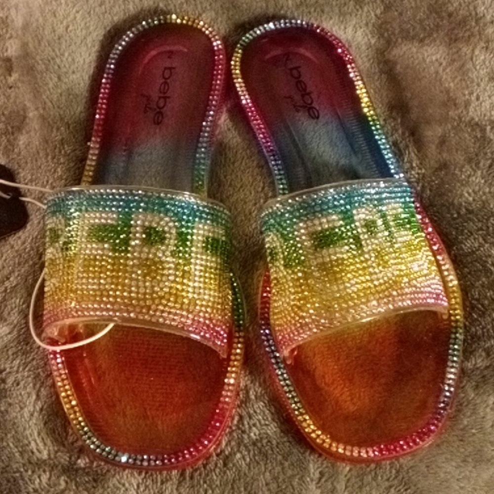 BRAND NEW BEBE SPARKLELY SANDELS SIZE 2 & 5